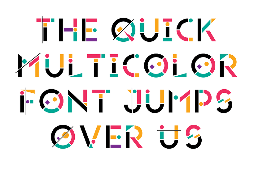 Color font diseñada por Igor Petrovic