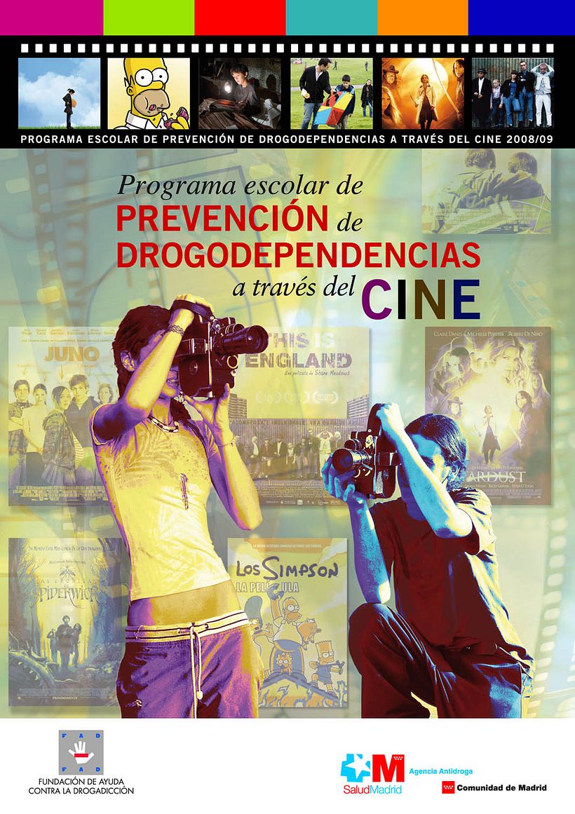 Carteles y Folletos Drogas y Cine FAD 0