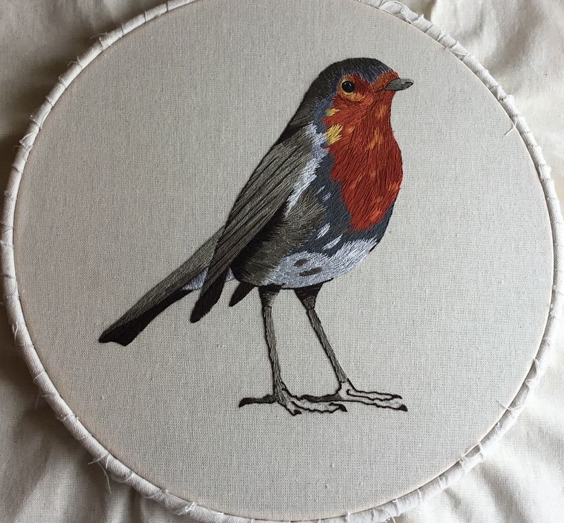 Mi Proyecto del curso: Pintar con hilo: técnicas de ilustración textil 0