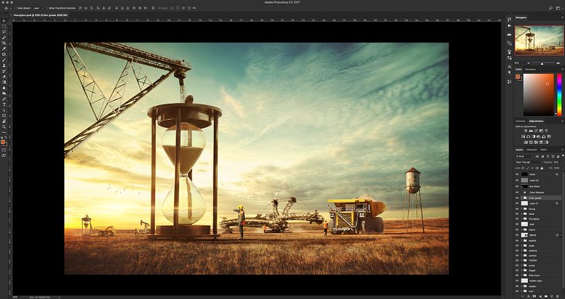 Retoques finales de integración y coloración.