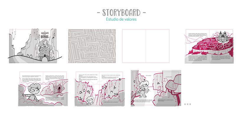 El Laberinto de las letras. Ilustración digital para cuentos infantiles. 3