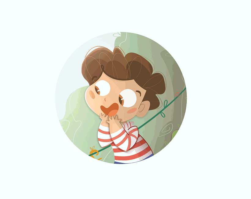 El Laberinto de las letras. Ilustración digital para cuentos infantiles. 9
