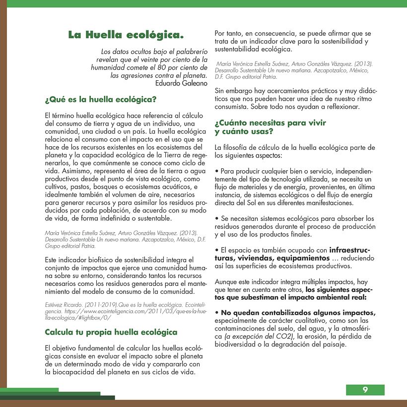 Muestra del Manual de campaña. 