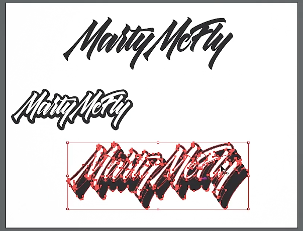 Cómo vectorizar un diseño de lettering 3