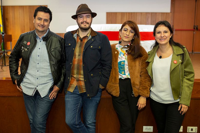 Jorge Restrepo, Juan Manuel Urbina, Catalina Vásquez y Viviana Gómez