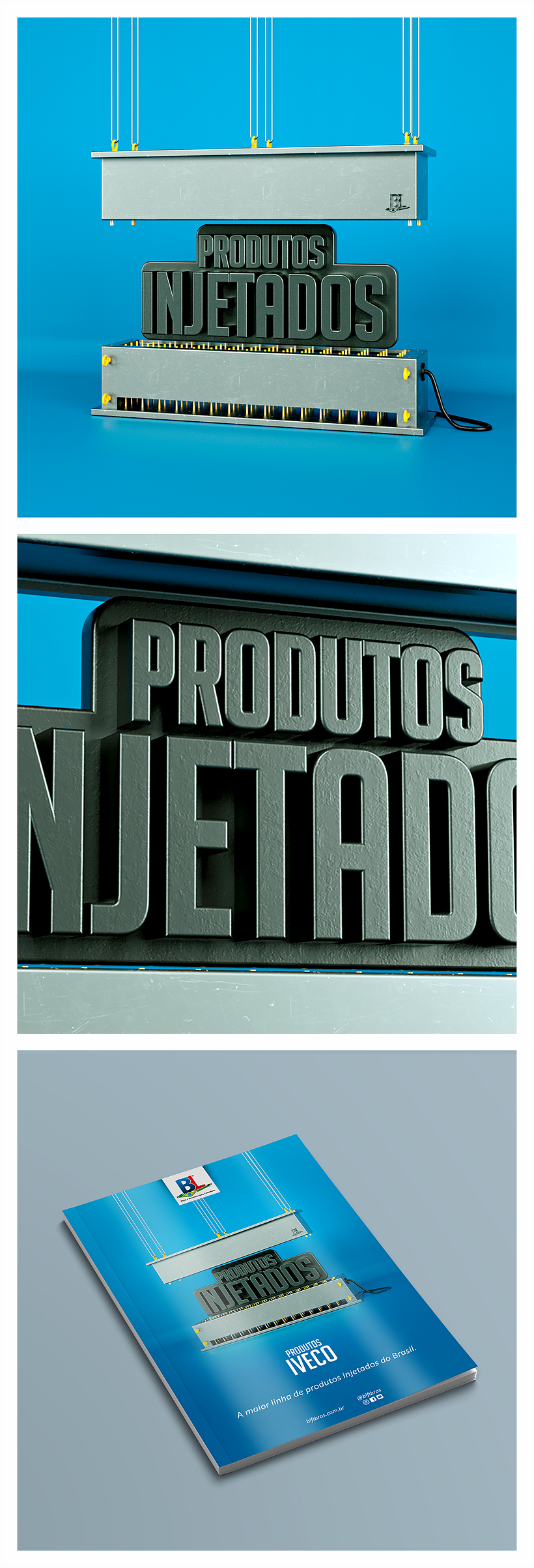 Logo 3D Produtos Injetados | BL -1