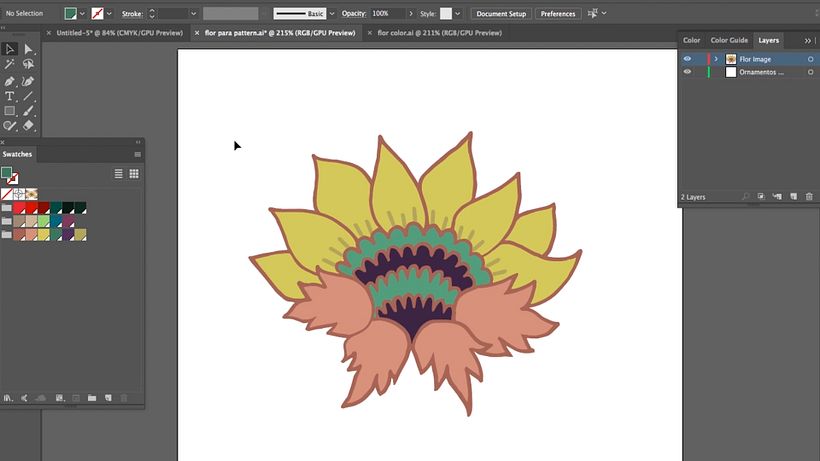 Cómo diseñar un pattern sencillo en Illustrator 5