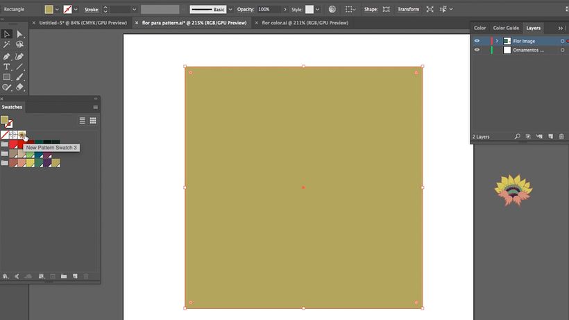 Cómo diseñar un pattern sencillo en Illustrator 11