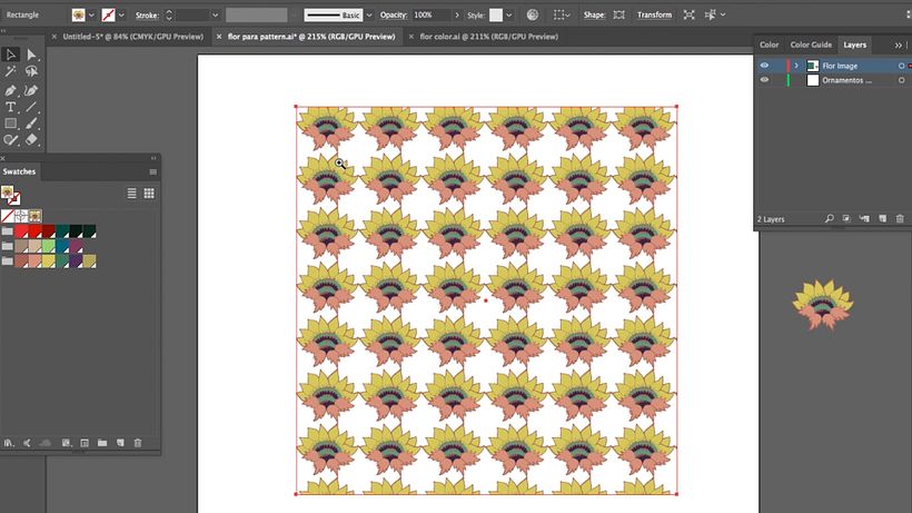 Cómo diseñar un pattern sencillo en Illustrator 13