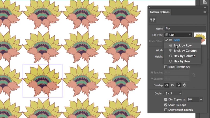 Cómo diseñar un pattern sencillo en Illustrator 15