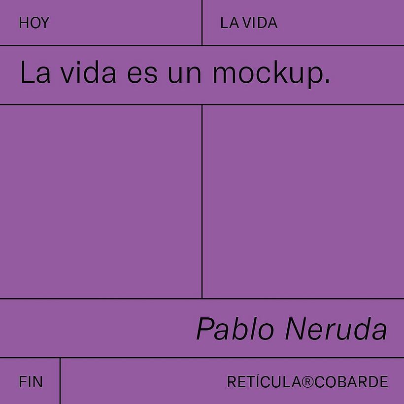 Retícula Cobarde: creatividad e ironía de las situaciones de la vida creativa 3
