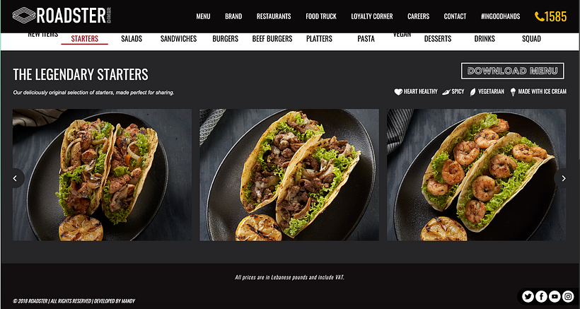 ROADSTER NEW MENU  10