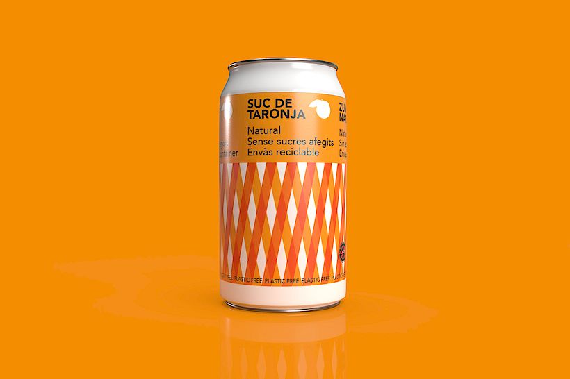 Diseño de lata para zumo de naranja -1