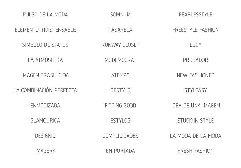 Naming para Blog de Moda y Estilo 10