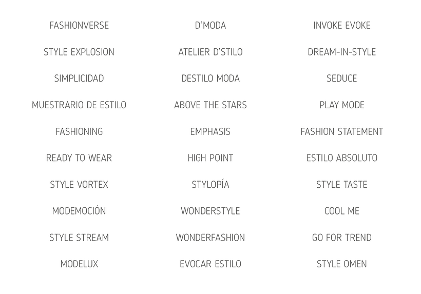 Naming para Blog de Moda y Estilo 11