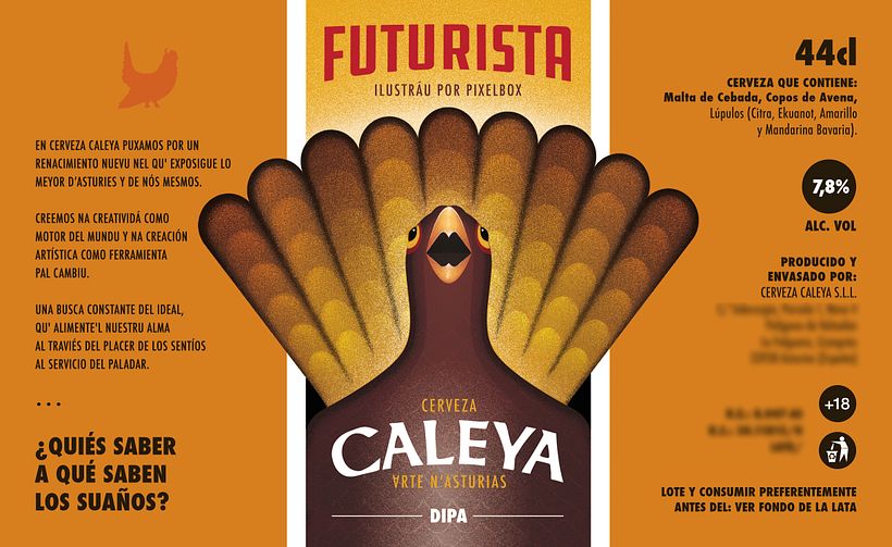 Diseño final de la etiqueta