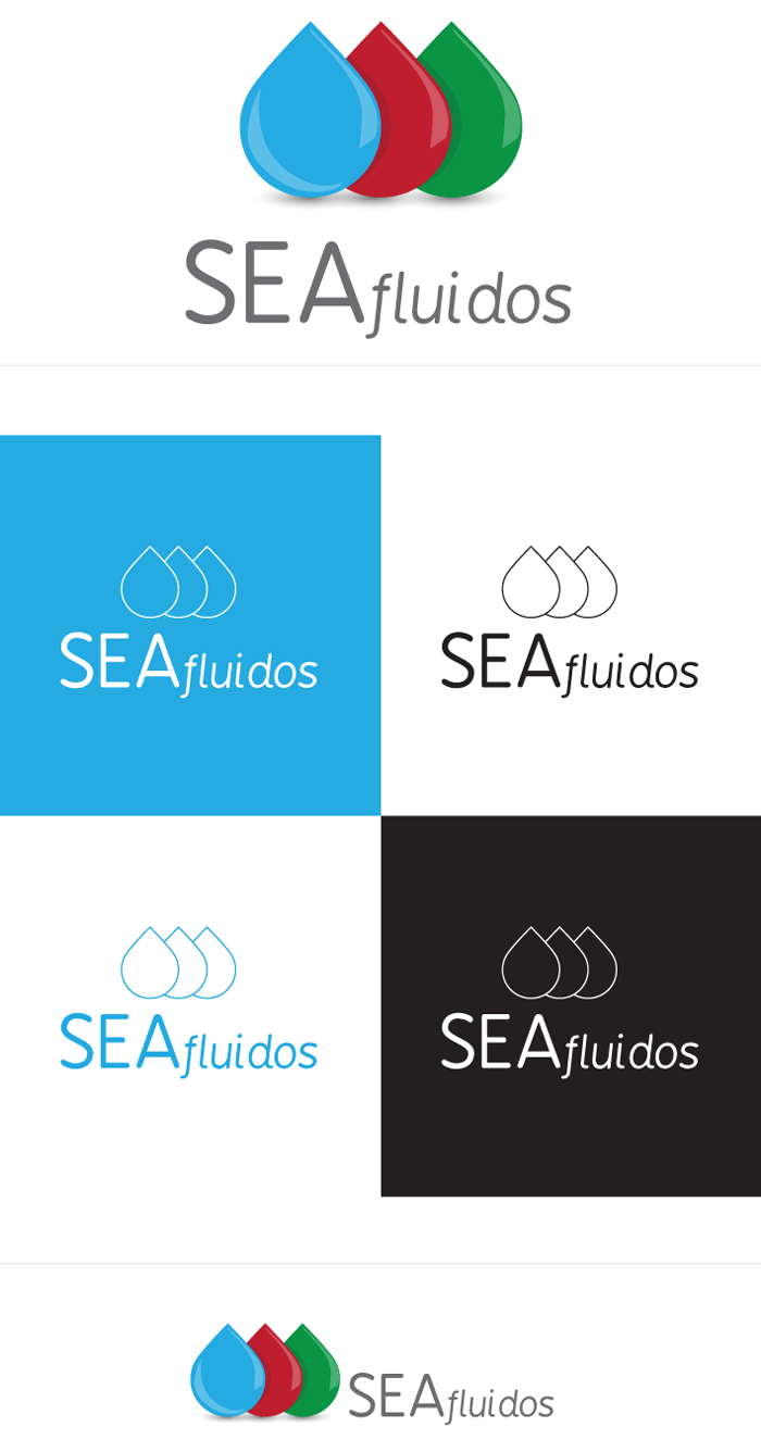 identidad gráfica para SEA fluidos 0
