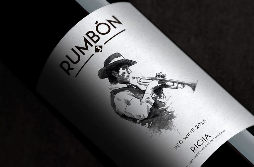 Rumbón label design 4