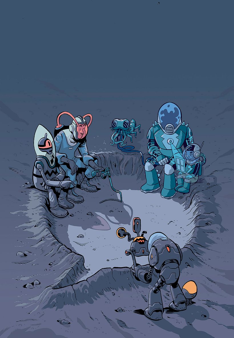 Portada para el anuario de cómics Jotdown 2019 -1