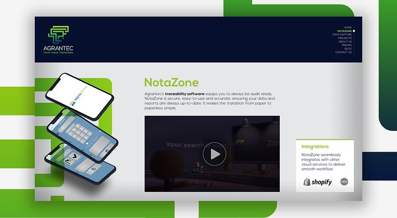 Diseño web para Agrantec 3