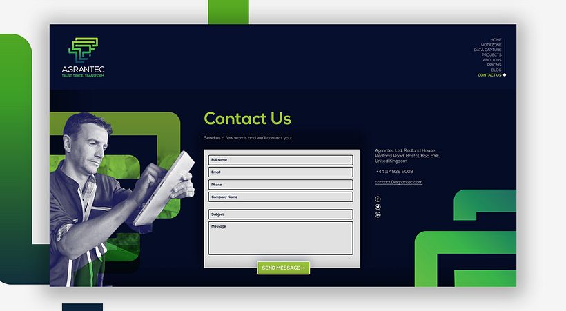 Diseño web para Agrantec 4