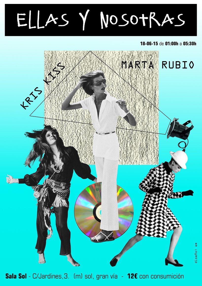 Carteles Sala El sol  Madrid 2015 2