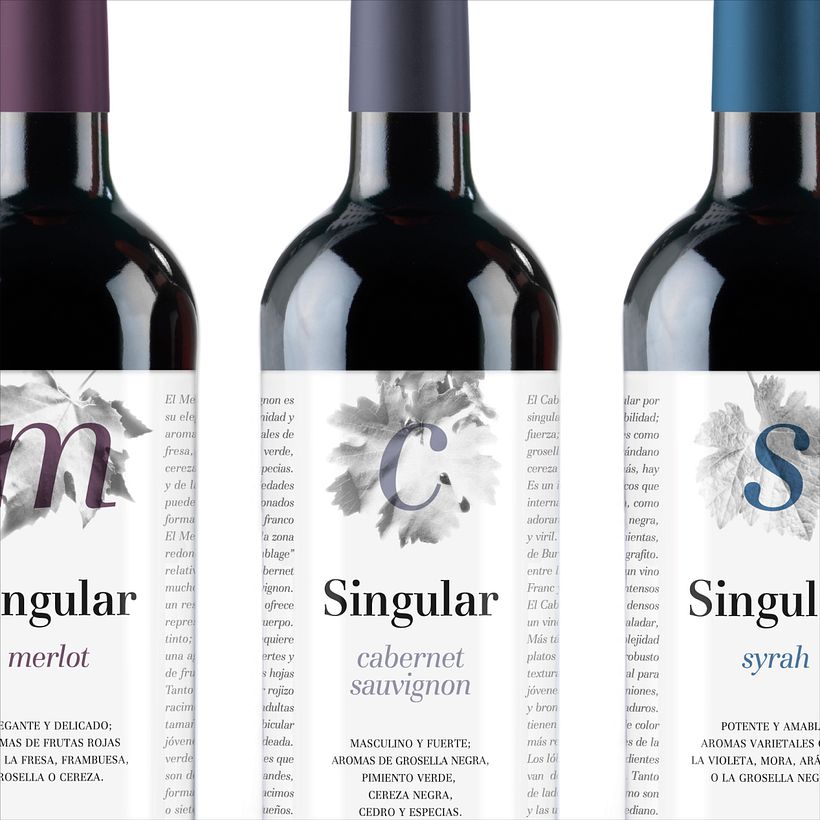 Etiquetas Vino «Singular» 0