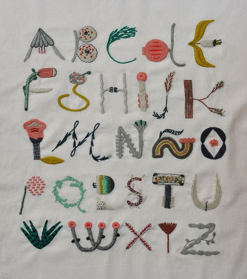 Alfabeto Botánico — workshop y kit de bordado 