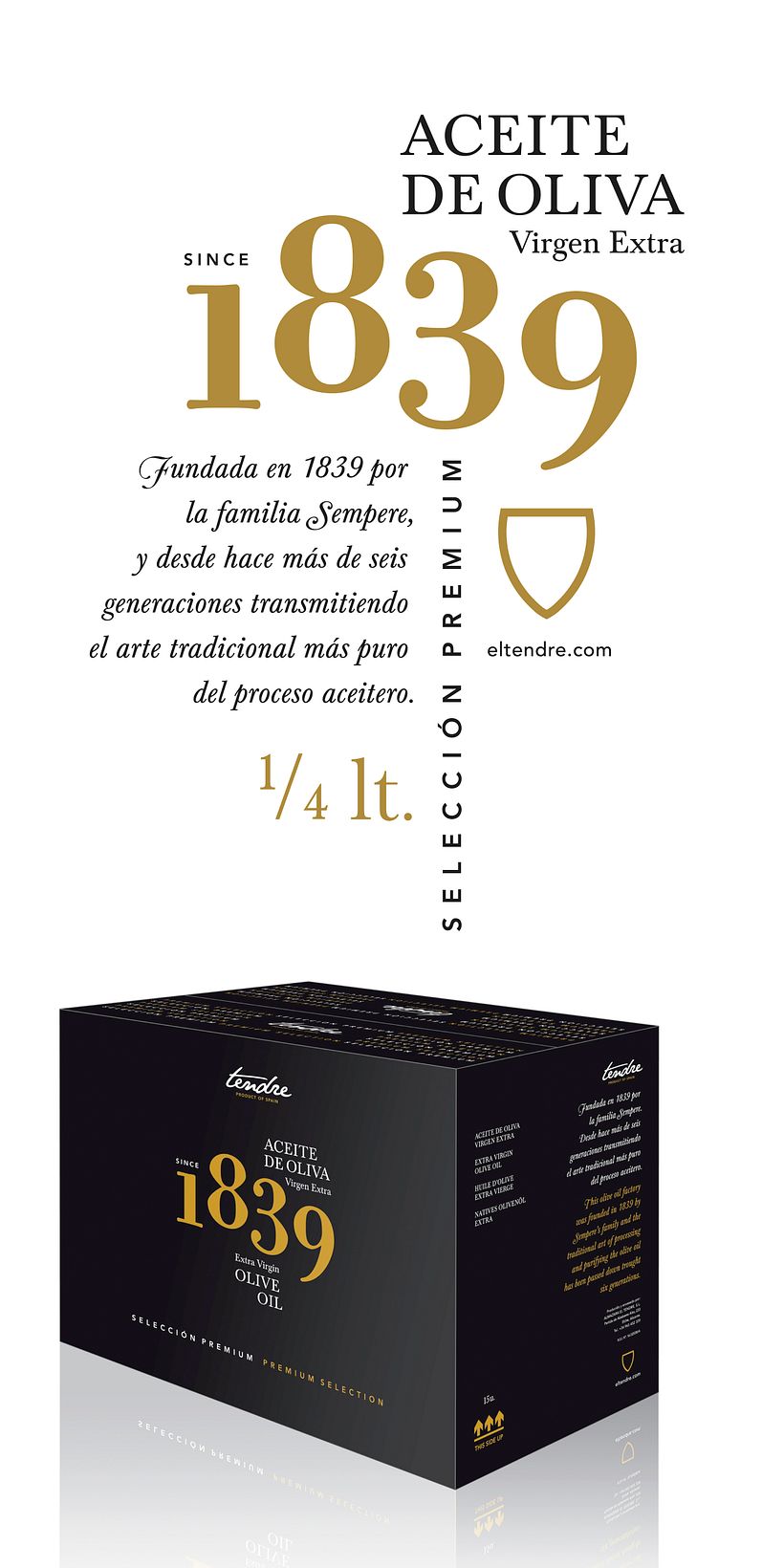 Etiqueta + Packaging Aceite de Oliva «1839» 4
