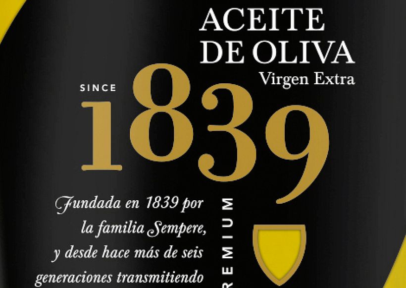 Etiqueta + Packaging Aceite de Oliva «1839» 3