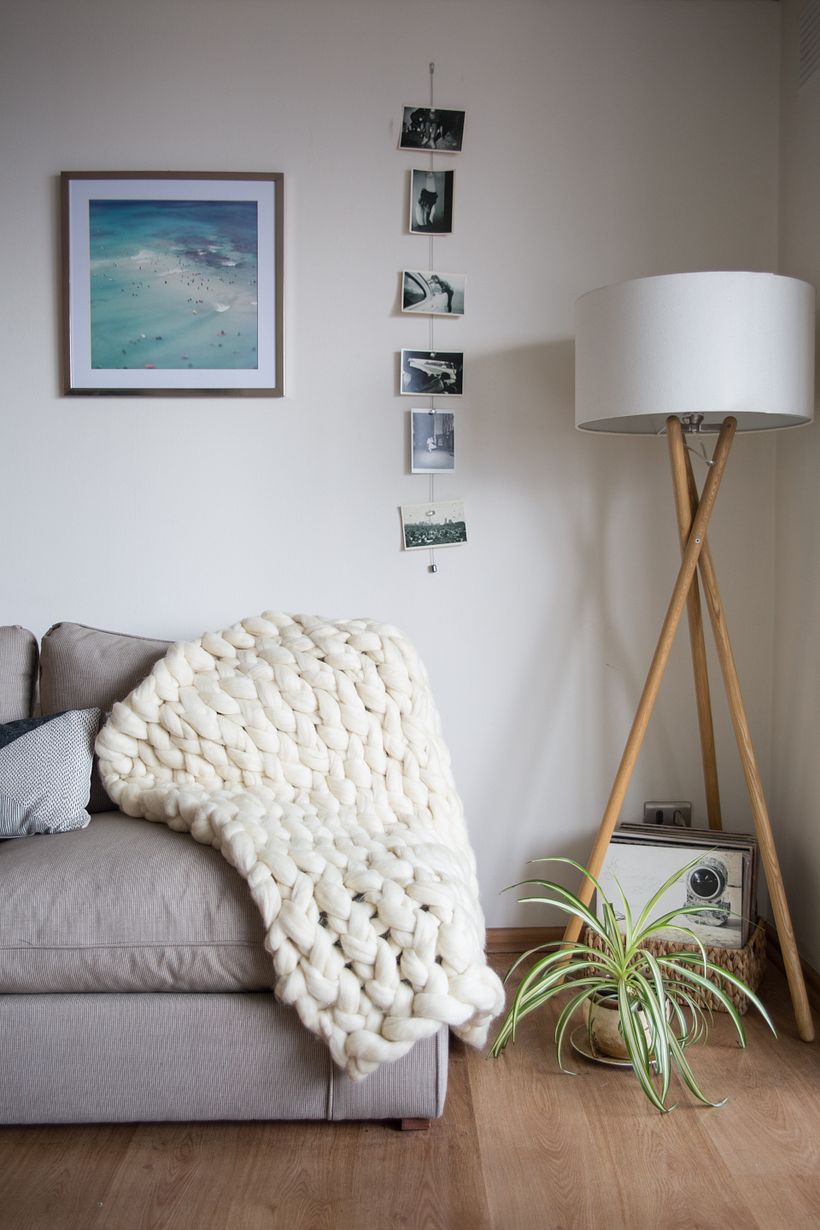 Nube Baby XXL tejida en color natural.