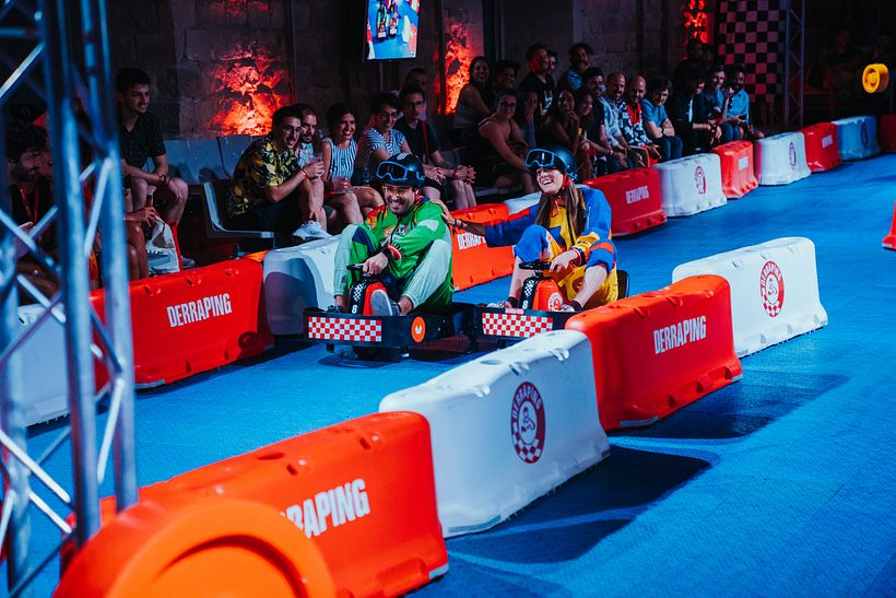 En la pista se alcanzaron velocidades de vértigo: solo hay que ver las caras de los corredores