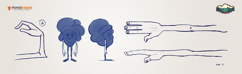 Estudio de forma, posición y articulación del brazo 