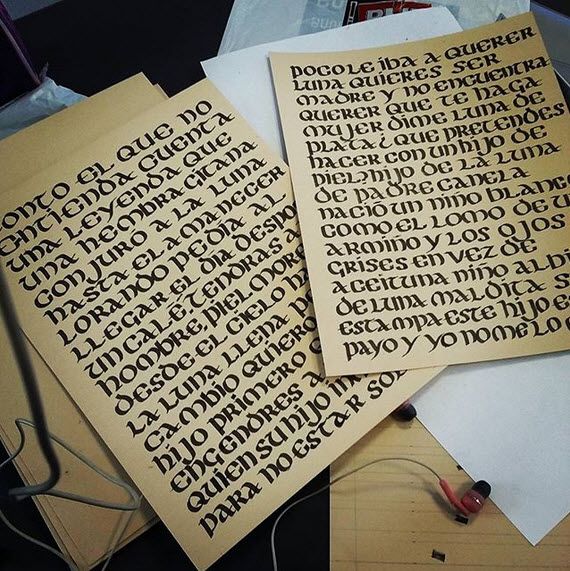 Practicas caligrafia y lettering - Diseño
