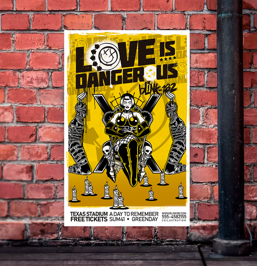 Love is dangerous - Geleneksel illüstrasyon