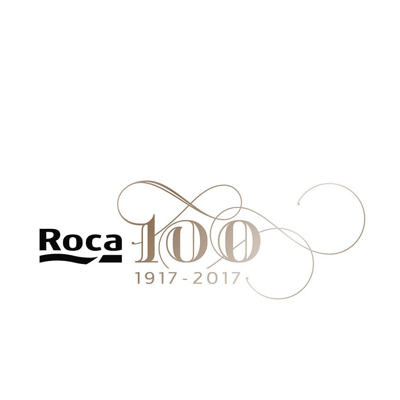 Identidad gráfica Roca 100 años Roca Sanitario. 2017