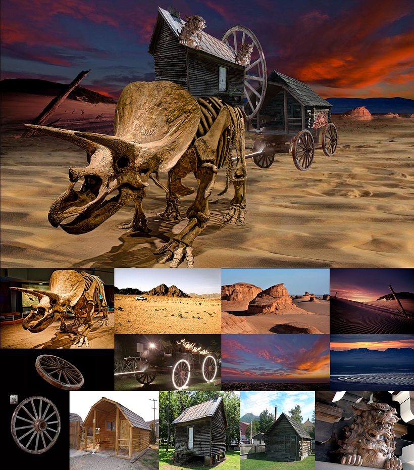 Mi Proyecto del curso: Matte Painting: creando mundos fotorrealistas - CARAVAN 2