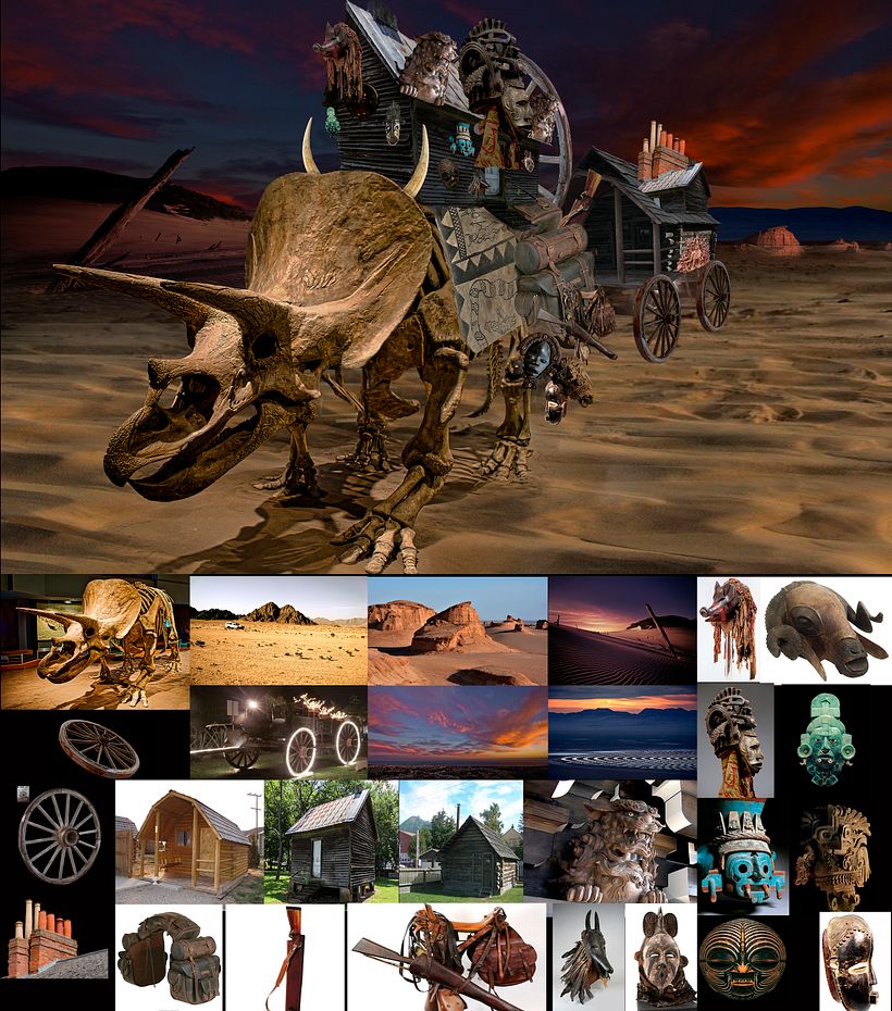 Mi Proyecto del curso: Matte Painting: creando mundos fotorrealistas - CARAVAN 3