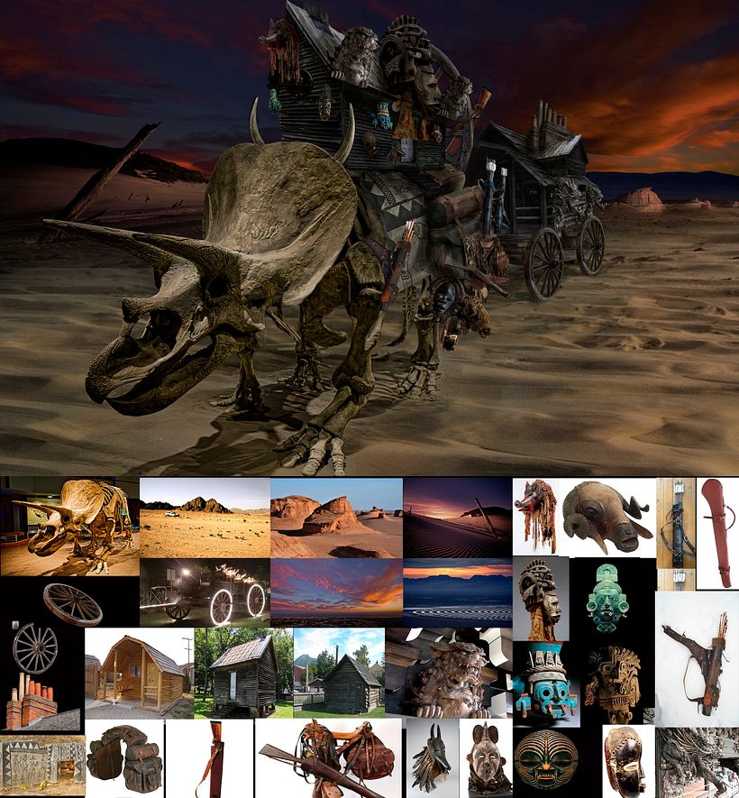 Mi Proyecto del curso: Matte Painting: creando mundos fotorrealistas - CARAVAN 4