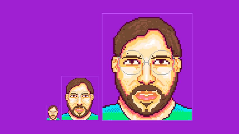 Meu perfil, trabalhei cores e sombras é primeiro Pixel Art. :)