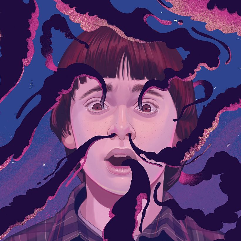 Ilustracion para campaña de Stranger Things 5