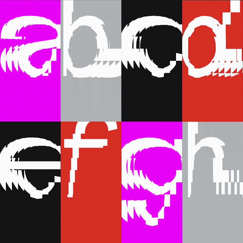 Mirrory Font. Mi Proyecto del curso: Diseño tipográfico experimental con Processing 1