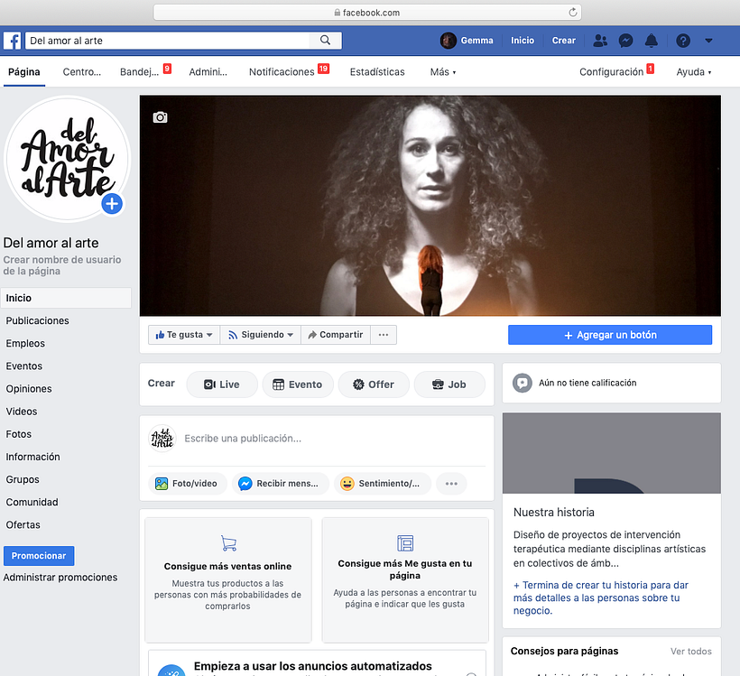 Mi Proyecto del curso: Desarrollo de un plan de medios digitales para la difusión de una web y un cortometraje sobre Terapias Artísticas 1