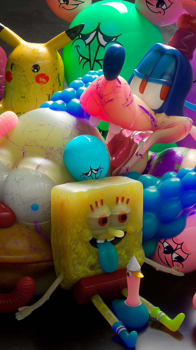 Detalle del render final de 'Cartoon Madness'