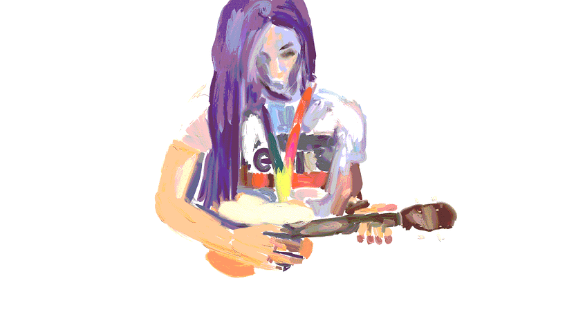 Ejemplo de rotoscopia en Photoshop por Estefanía Portillo