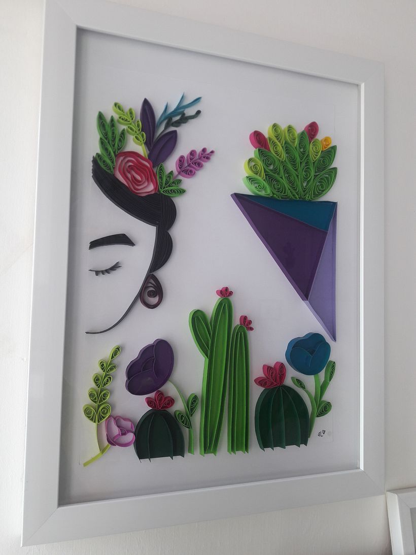 Técnica Filigrana,Hecho a mano!! I ♥ Frida