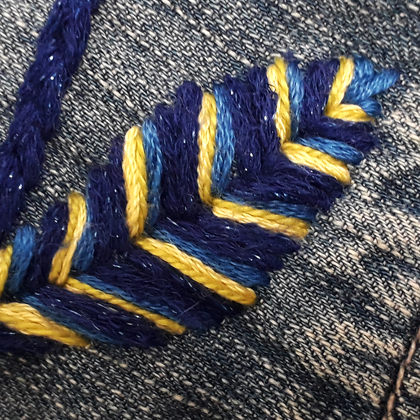 Puntada de la hoja 4 y 5