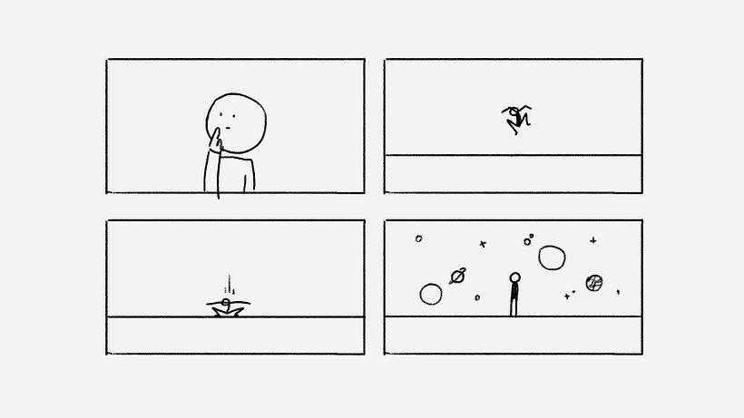 The storyboard was very simple.