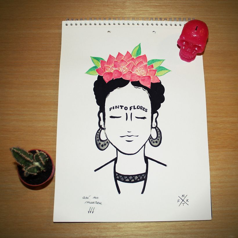 Pinto flores, así no mueren.