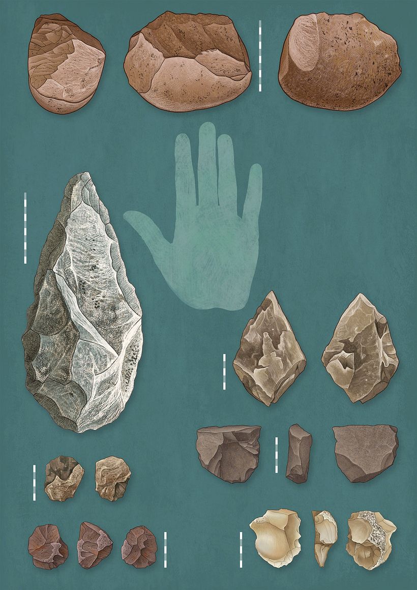 Homo habilis ile ilişkilendirilen taş endüstrisi.